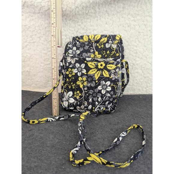 2013 Darice Black & Yellow Multi Colored Hipster Cross Body Purse Bags 8*6 - Picture 2 of 6